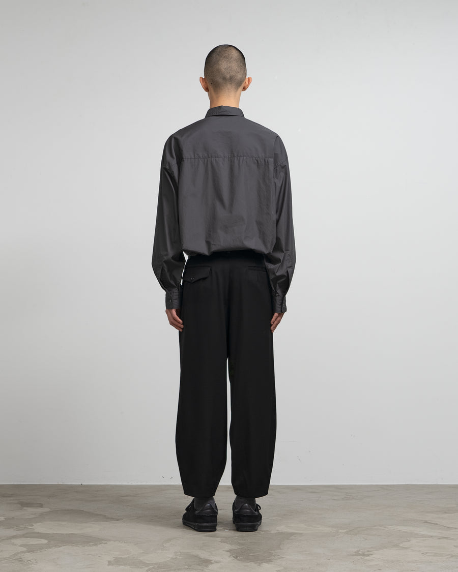 Wool Doeskin Tapered Trousers