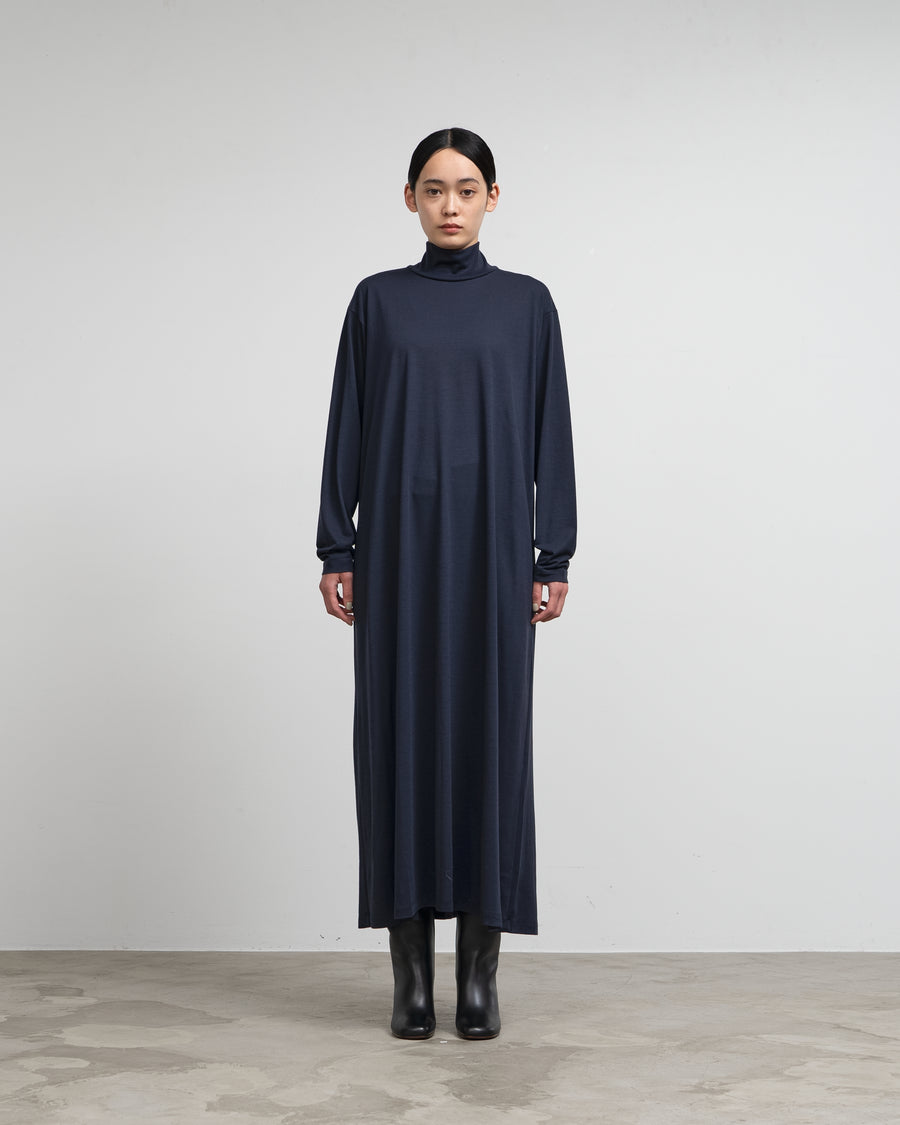 Wool Cordura High Neck Dress