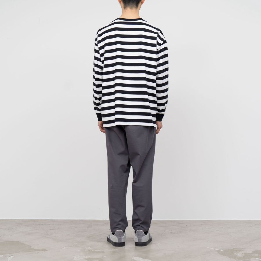 -SALE- Fine Cotton Border L/S Tee