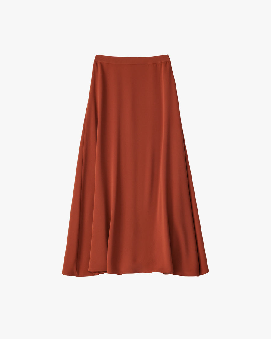 Satin Flare Skirt