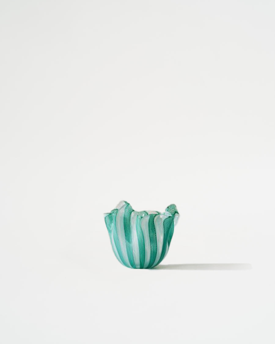 VENINI Fazzoletto Vase Green