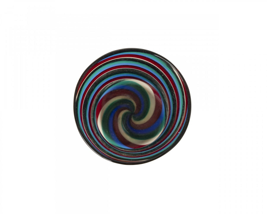 BIANCONI for VENINI Glass Cup Fasce Ritorte Multicolor Swirl