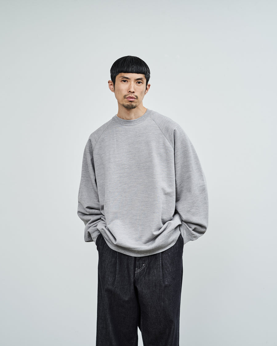 Wool Terry Crew Neck Sweat