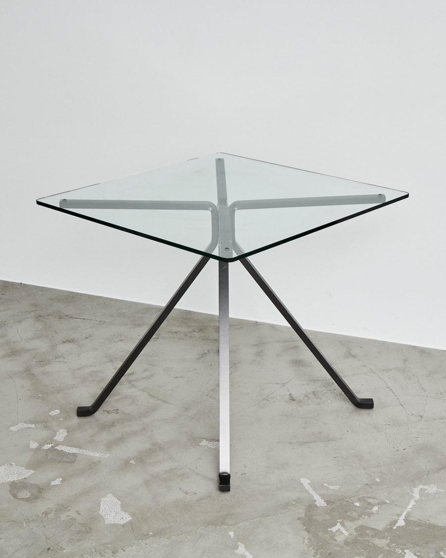 CUGINO Glass Square Table by Enzo Mari for Driade